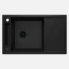 Lavello 1 vasca magnetico rett gocciolatoio Idrostile Guayos 500x219 mm Nero