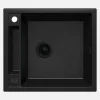 Lavello 1 vasca magnetico rettangolare Idrostile Guayos 500x219 mm nero