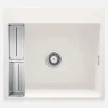 Lavello 1 vasca magnetico quadrato Idrostile Guayos 520x220 mm Alabastro