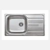 Lavello 1 vasca rettangolare con gocciolatoio Jobabo 435x160 mm satinato