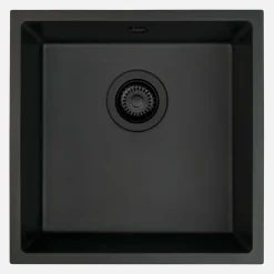 Lavello 1 vasca sottotop Idrostile Colón 440x200 mm nero