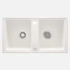 Lavello 2 vasche Idrostile Martí 435x180 mm alabastro