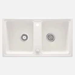 Lavello 2 vasche Idrostile Martí 435x180 mm alabastro