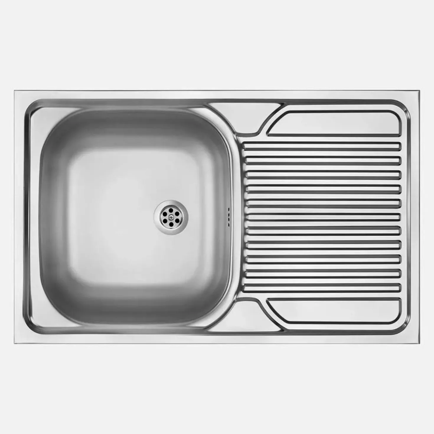 Lavello appoggio 1 vasca e gocciolatoio Idrostile Guantánamo 500x160 mm satinato