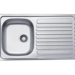 Lavello da incasso 1 vasca sx 86 cm inox