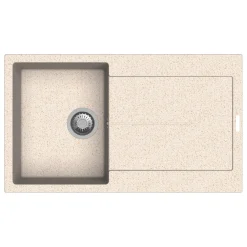 Lavello da incasso in quarzo 1 vasca 86x50 cm avena