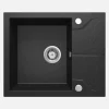 Lavello granito 1 vasca quadrata gocciolatoio Idrostile sifone 490x194 mm
