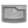 Lavello servizio 1 vasca a parete Idrostile 445x302 mm Grigio