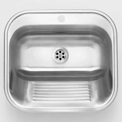 Lavello servizio 1 vasca incasso o parete Idrostile 495x220 mm Satinato