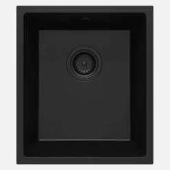 Lavello sottopensile 1 vasca Idrostile Colón 440x194 mm Nero