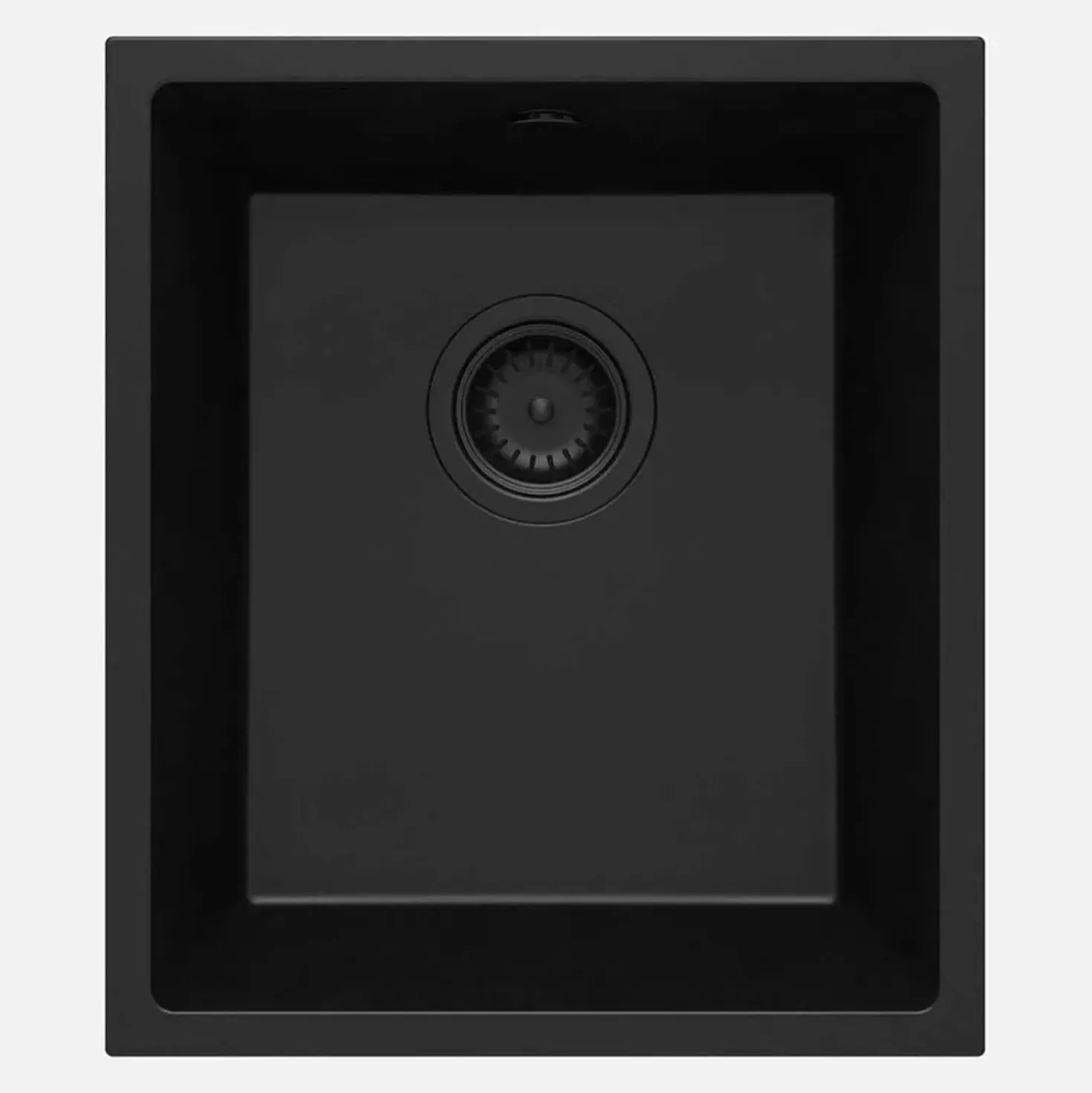 Lavello sottopensile 1 vasca Idrostile Colón 440x194 mm Nero