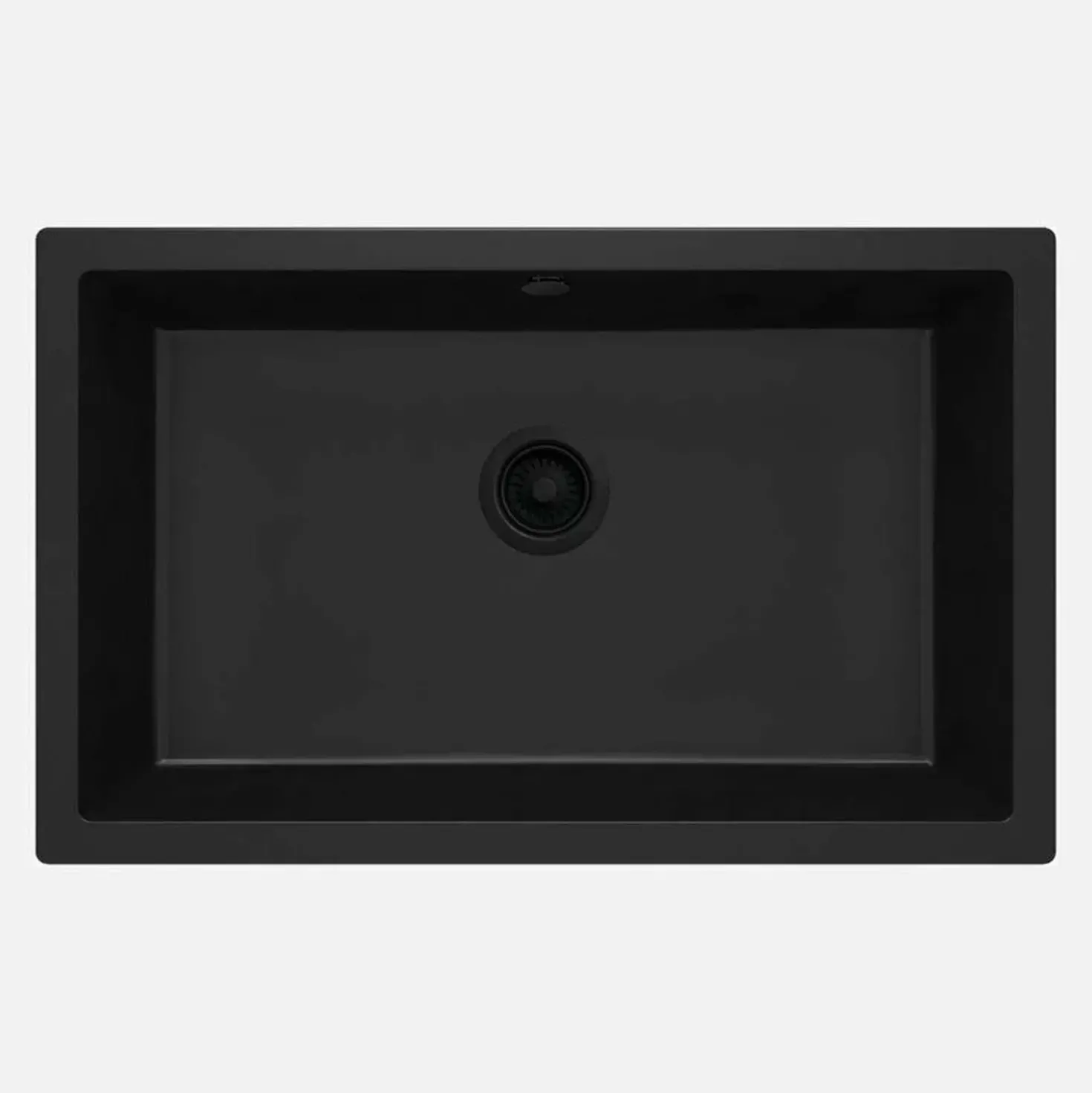 Lavello sottopensile 1 vasca Idrostile Colón 500x204 mm Nero