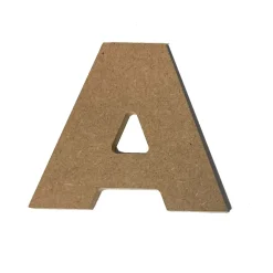 Lettera A h12 cm in MDF