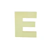Lettera E decorativa in legno 12 cm