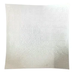 Lettere e numeri adesivi Letterfix bianco 304 pz