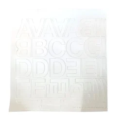 Lettere e numeri adesivi Letterfix bianco 173 pz