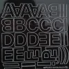 Letterfix alfabeto e numeri adesivi nero 30 mm