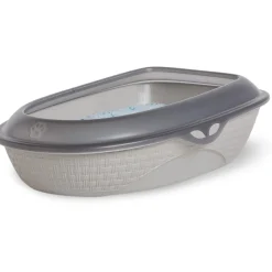 Lettiera gatti aperta con sacco para schizzi Sabbia 60x40x18 cm