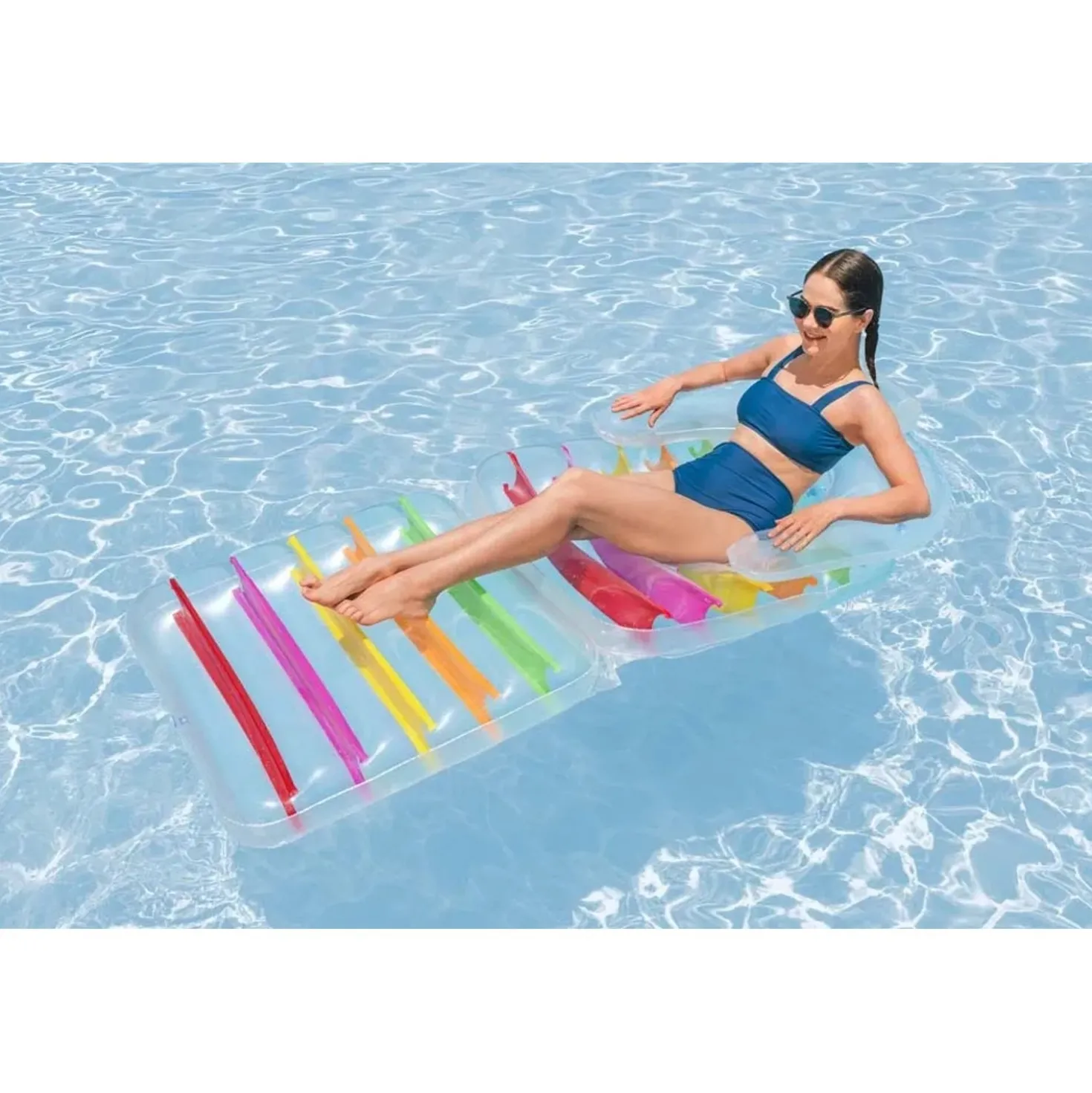 Lettino galleggiante pieghevole Bestway® Summer Colors™ - 2,01 m x 89 cm