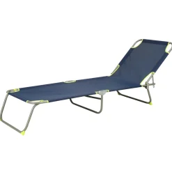 Lettino prendisole pieghevole acciaio e Textilen 185x55 cm H 24 cm