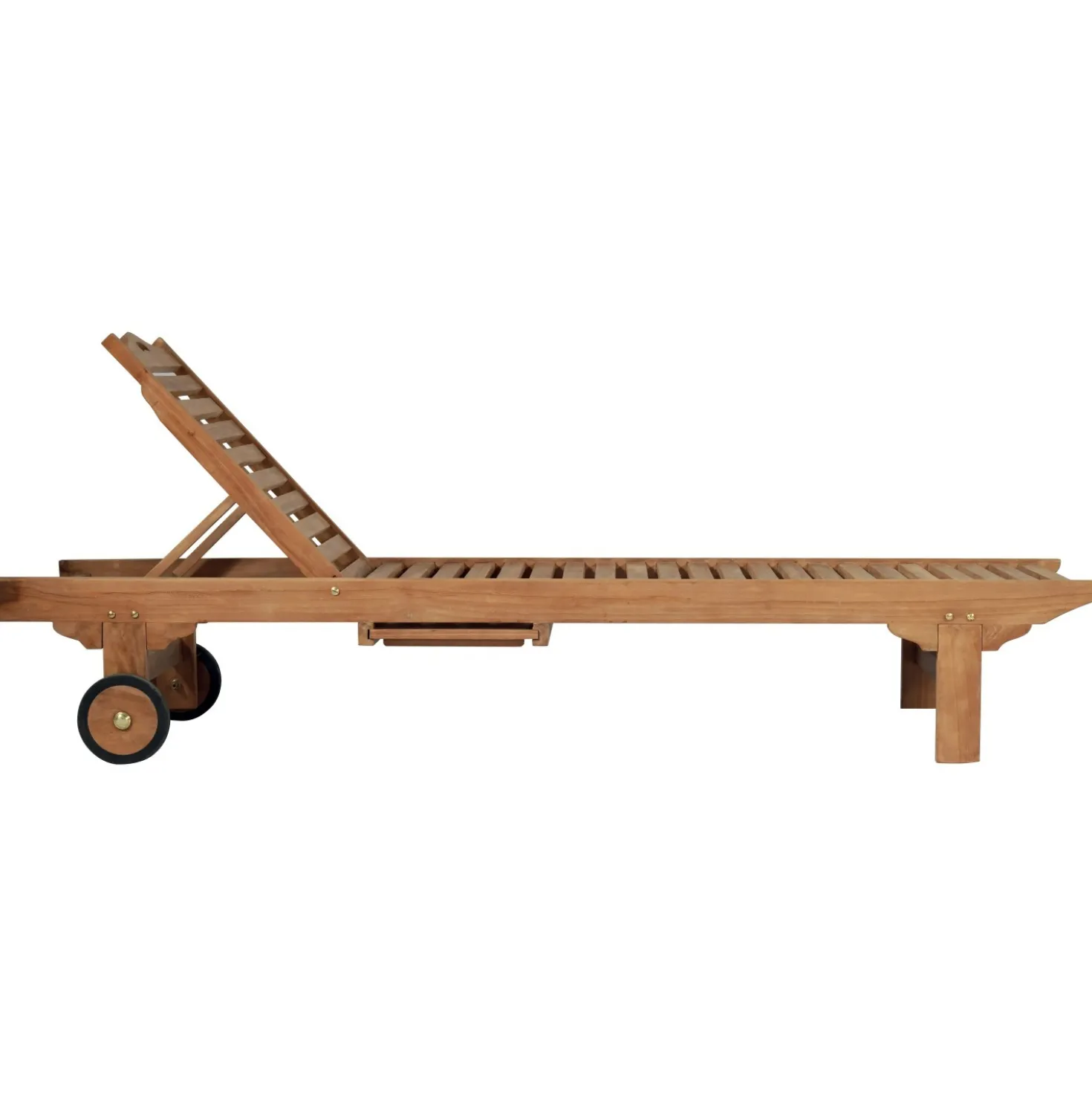 Lettino prendisole pieghevole in teak