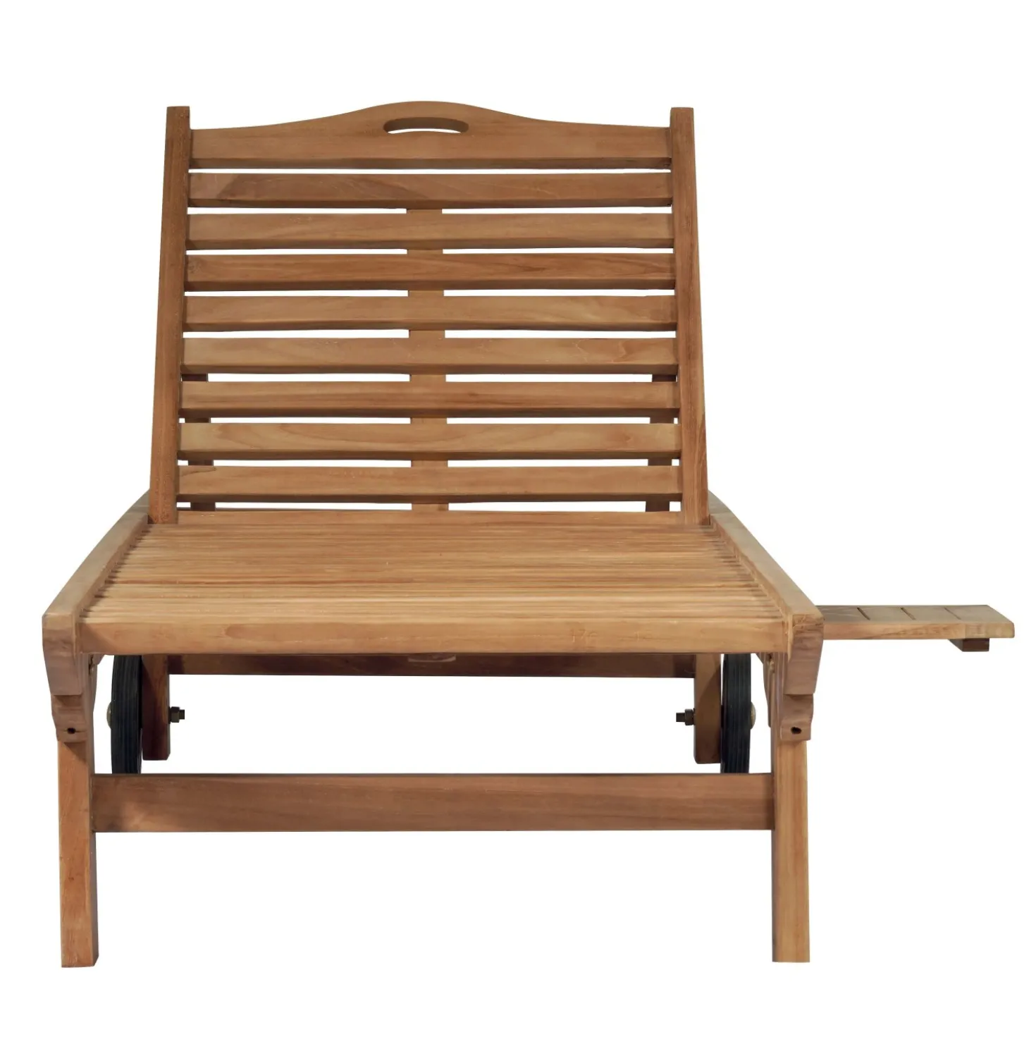 Lettino prendisole pieghevole in teak