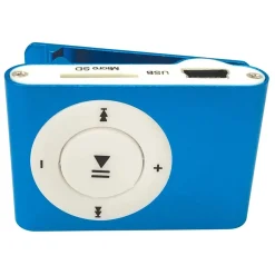 Lettore MP3 con auricolari a filo Blu
