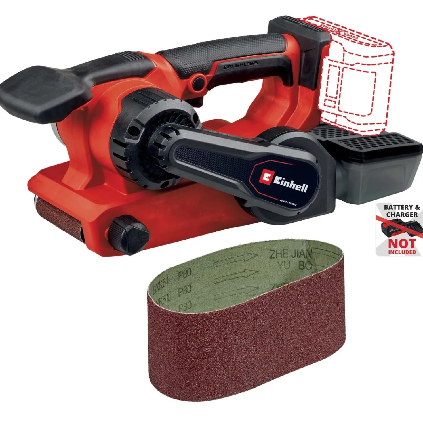 Levigatrice a nastro Einhell TP-BS 18/457 Li BL 18 V - Solo