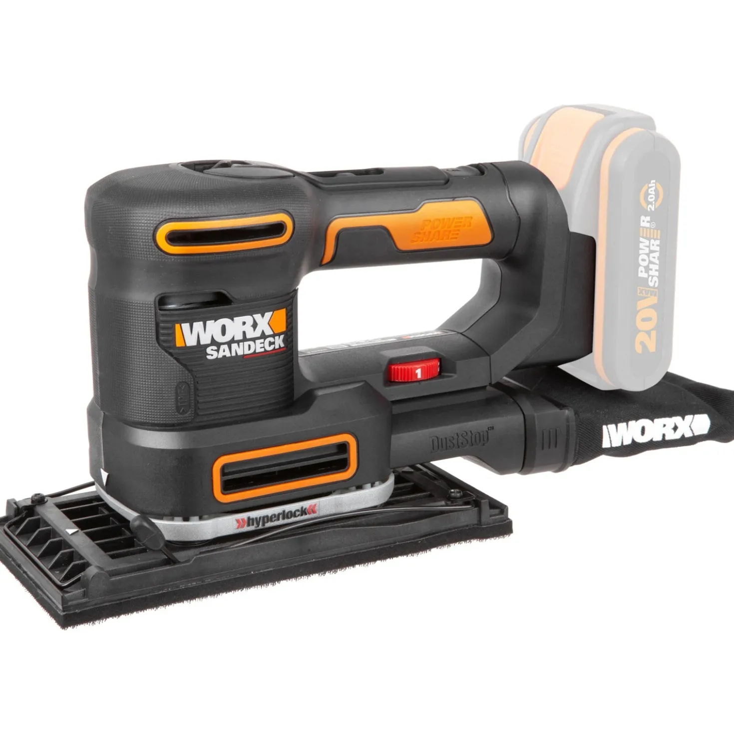 Levigatrice multifunzione Worx WX820.9 20V- solo corpo macchina
