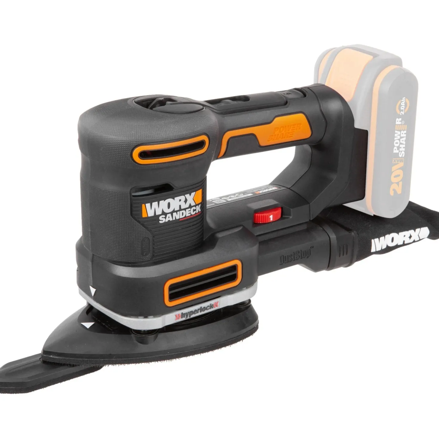 Levigatrice multifunzione Worx WX820.9 20V- solo corpo macchina