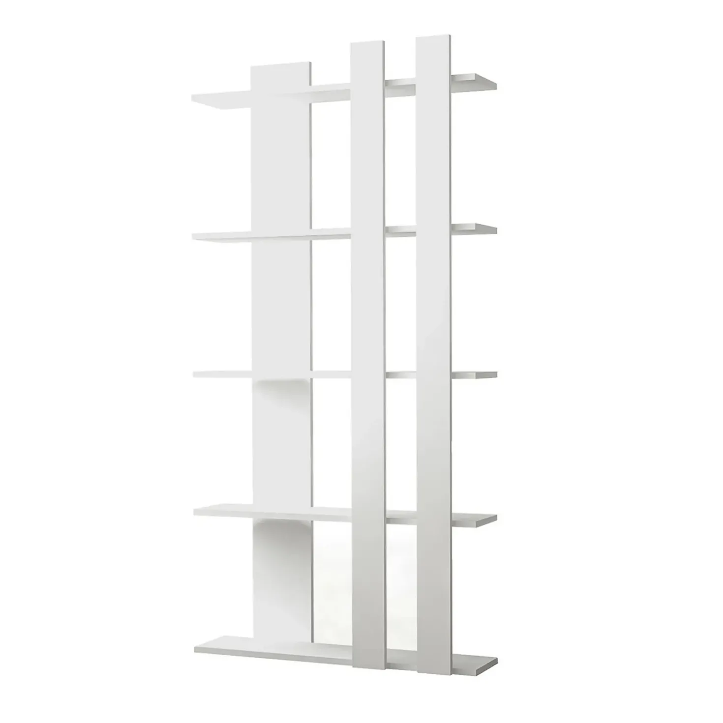Libreria Tiny in legno bianco