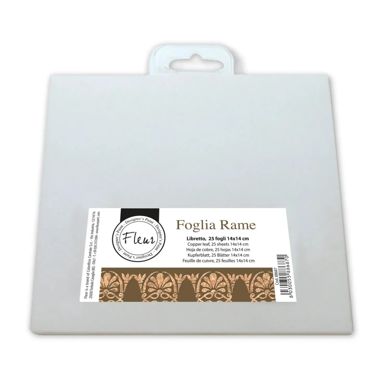 Libretto rame 14x14 cm 25 fogli