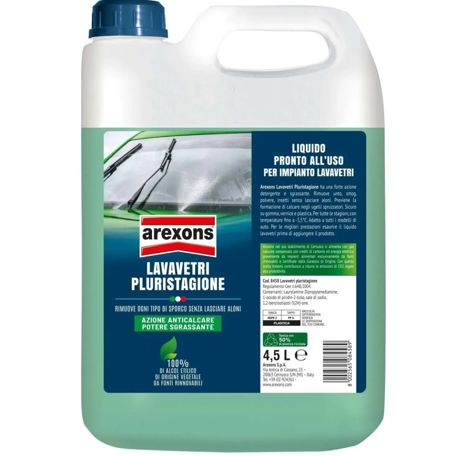 Liquido lavavetri pluristagione Arexons 4,5 l