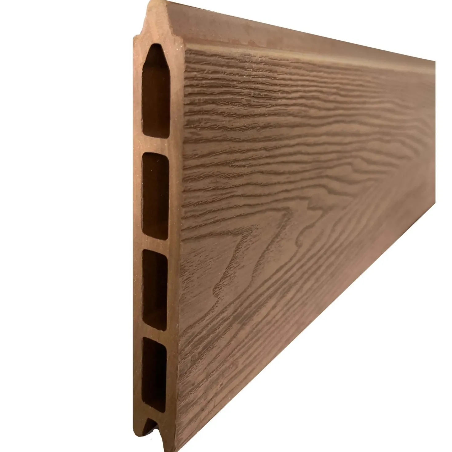 Listone in WPC effetto legno Teck 15x2,1x177 cm legno