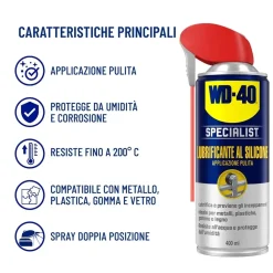 Lubrificante spray al silicone WD40 400 ml
