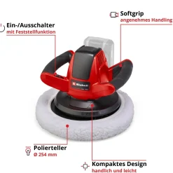 Lucidatrice per auto a batteria Einhell CE-CB 18/254 li