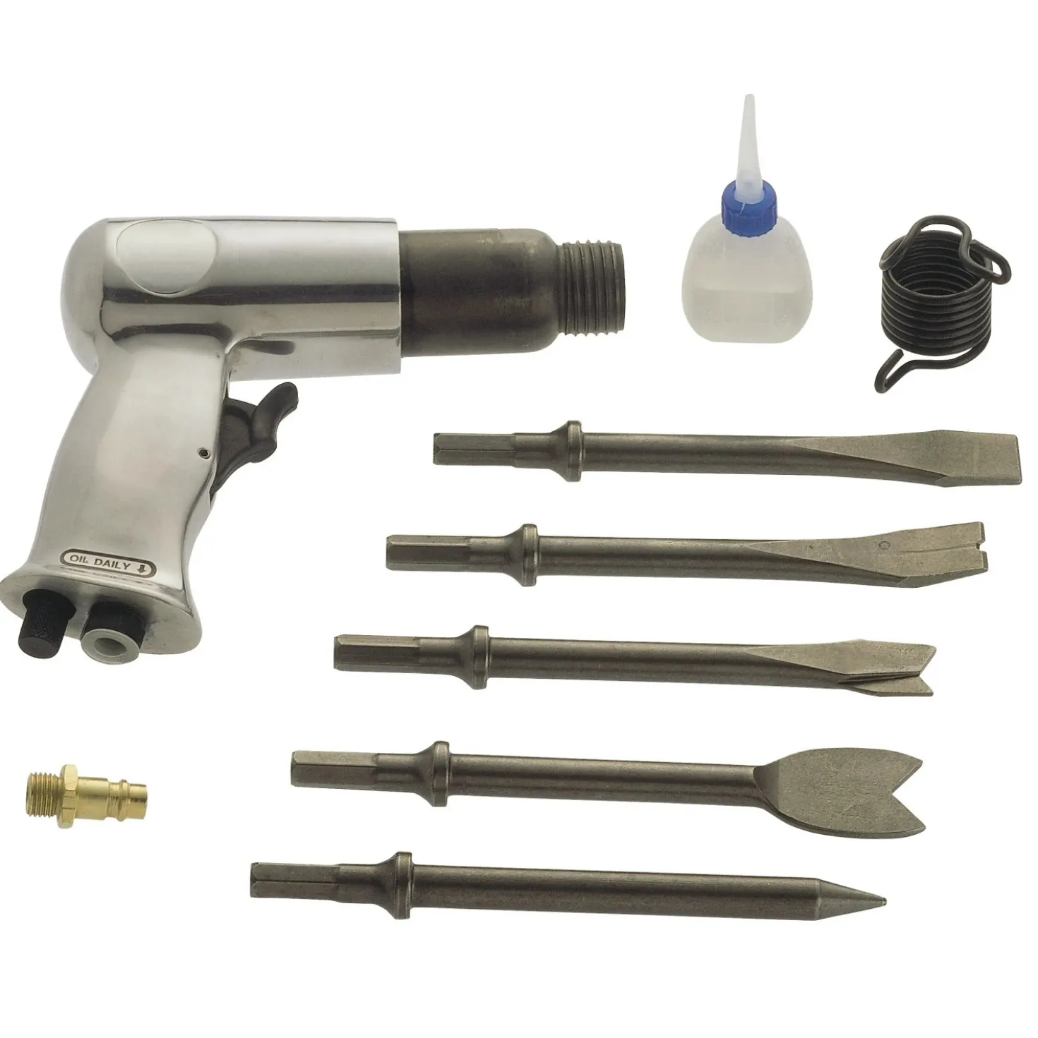 LUX-TOOLS Scalpellatore pneumatico LUX-TOOLS set 5 punte