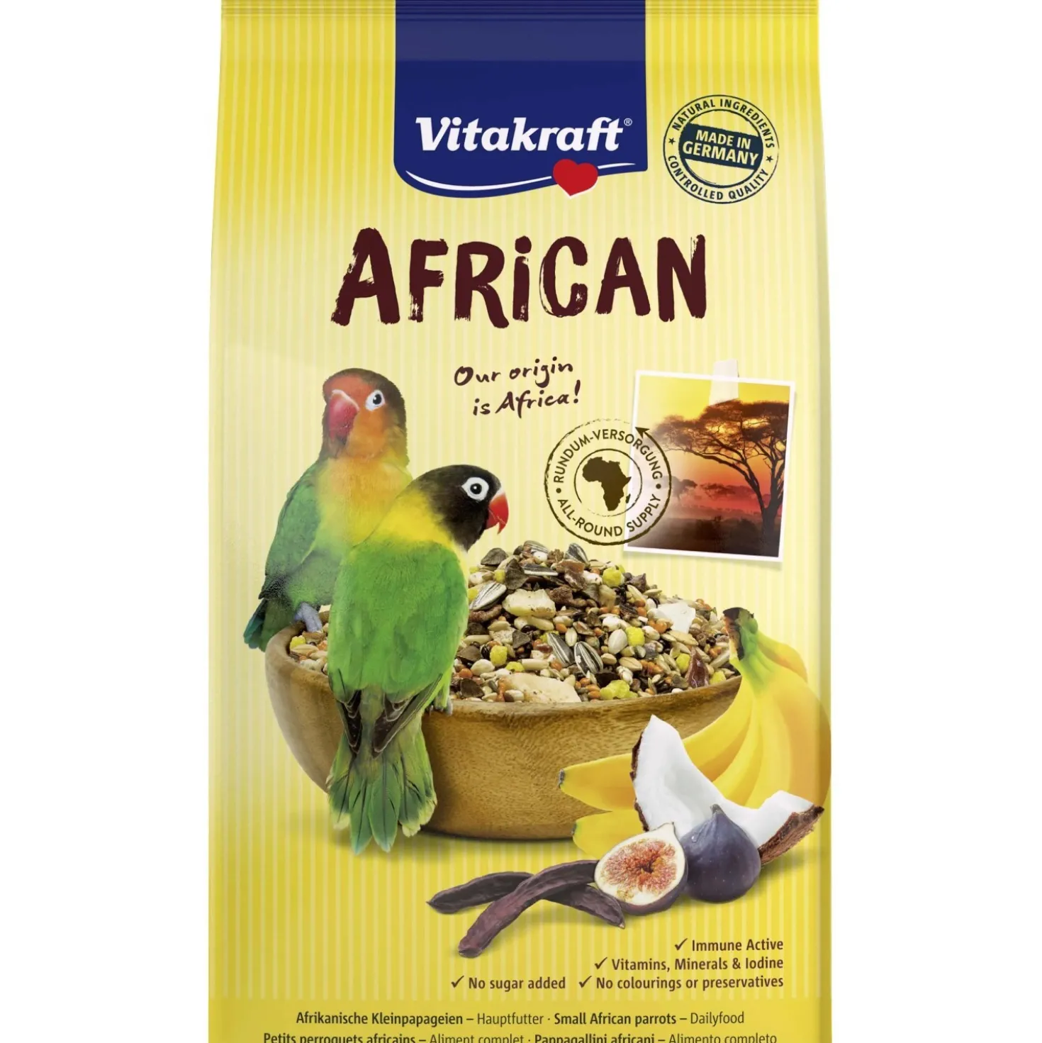 Mangime per uccelli African inseparabili 750 g