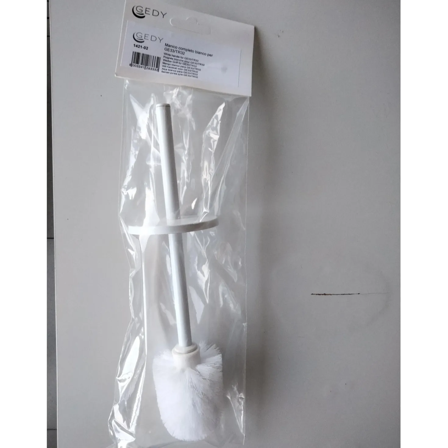 Manico completo bianco per piantane tr32 e scopini ge33