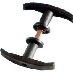 Maniglia per porte basculante nera 25 x 80 mm