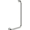 Maniglione bagno angolare destro Idrostile kit montaggio 371x671 mm acciaio