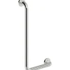 Maniglione bagno angolare sinistro Idrostile kit montaggio 371x671 mm acciaio
