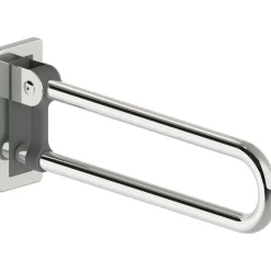 Maniglione bagno pieghevole Idrostile kit montaggio 60 cm acciaio lucido