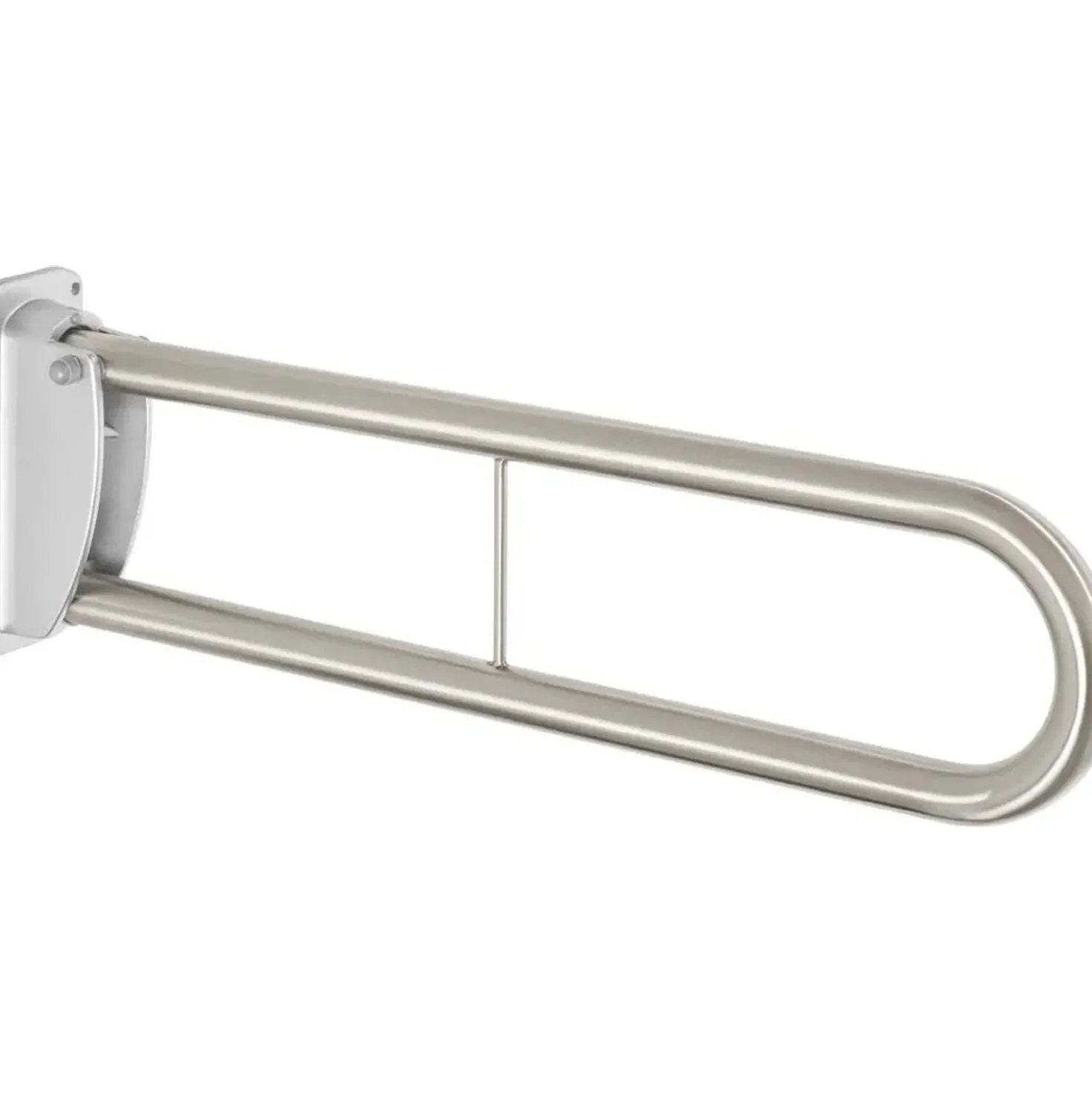 Maniglione bagno pieghevole multifunzione Idrostile 76 cm acciaio lucido