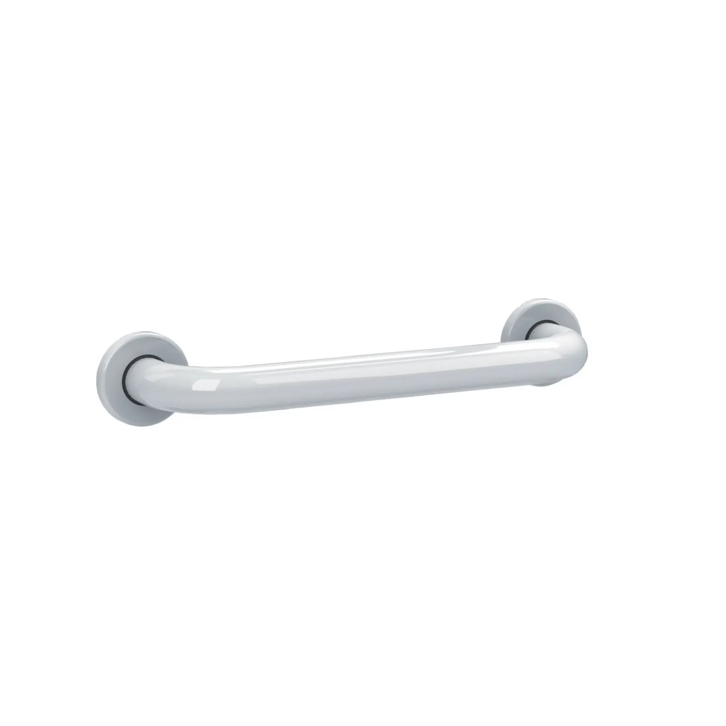 Maniglione lineare in acciaio laccato 30 cm bianco