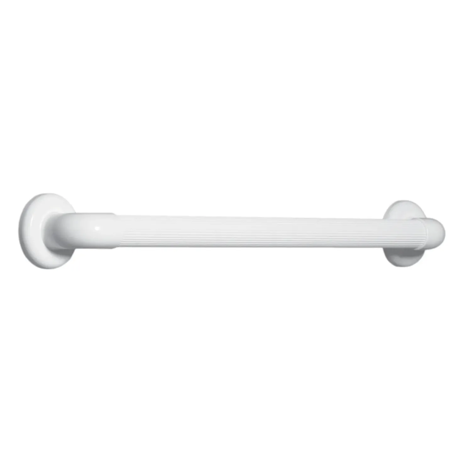 Maniglione lineare rigato in PVC medicale 45 cm bianco