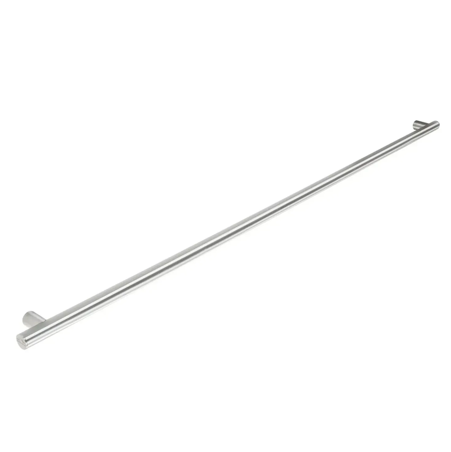 Maniglione verticale senza curve Ada in acciaio satinato 1650 mm