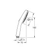 Manopola doccia a 3 getti Grohe Vitalio Comfort 110
