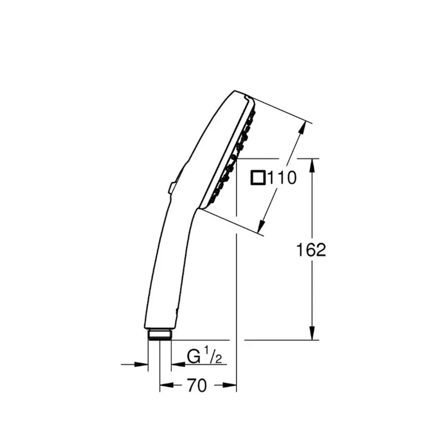 Manopola doccia a 3 getti Grohe Vitalio Comfort 110