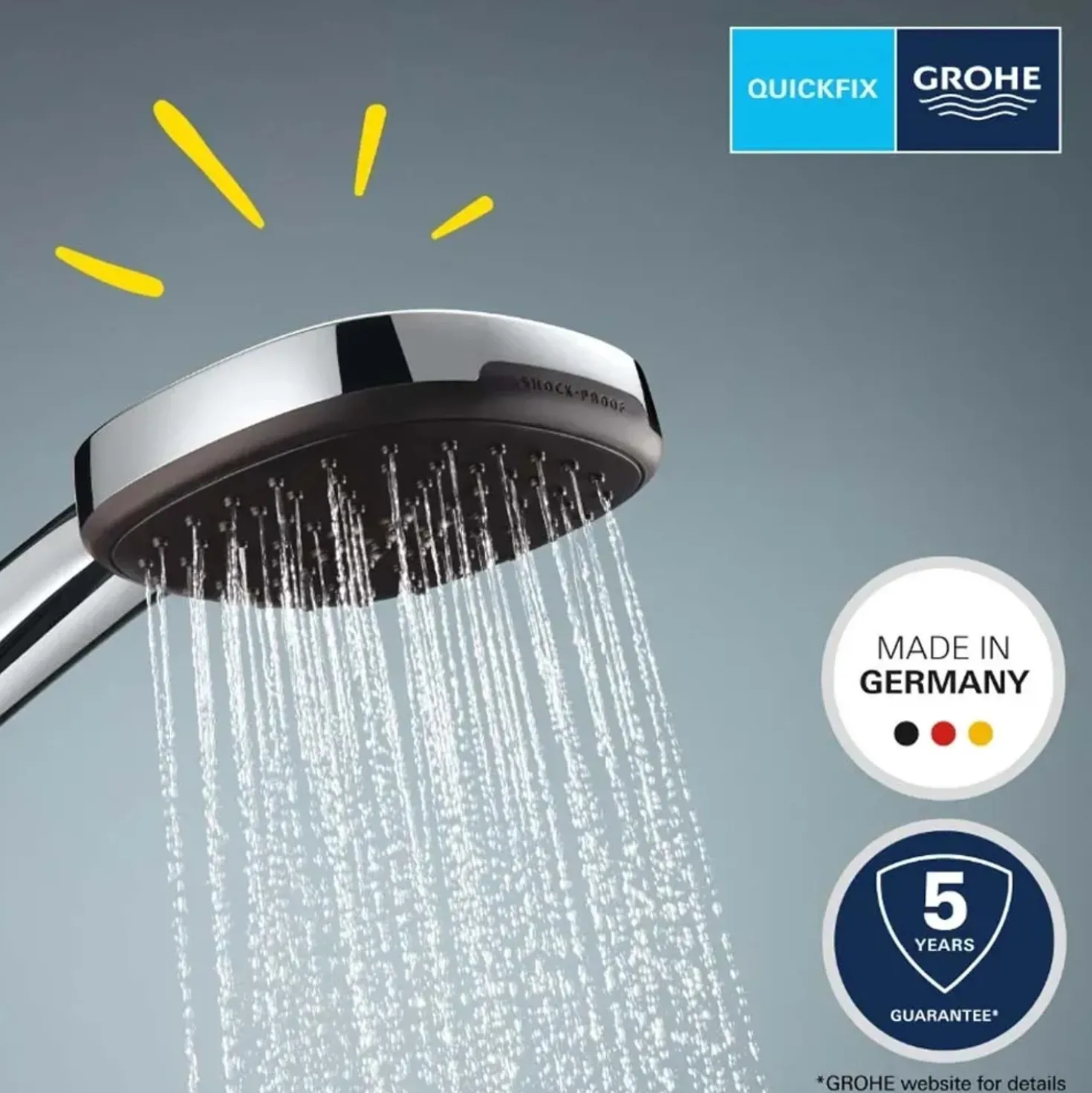 Manopola doccia a 3 getti Grohe Vitalio Comfort 110
